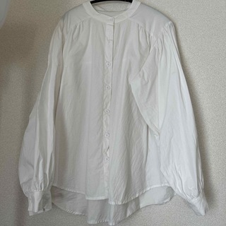 グレイル(GRL)のノーカラーボリュームスリーブシャツ[ac1863](シャツ/ブラウス(長袖/七分))