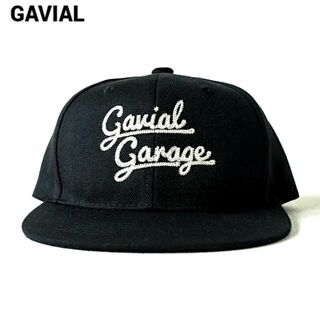 GAVIAL GARAGE Flat Visor Cap Black 