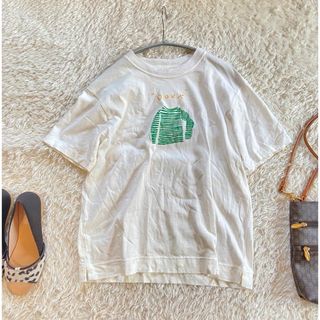 NATURAL LAUNDRY - ナチュラルランドリー　ワンポイント　Tシャツ  サイズ2  シンプル　柄 