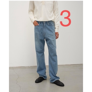 Auralee SELVEDGE FADED LIGHT DENIM PANTS