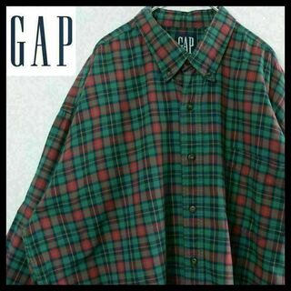 GAP - 【希少】オールドギャップ チェックシャツ ユーロ製 XL 90s 古着 入手困難