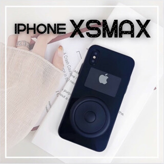 iPodデザイン iPhoneケース ブラック iPhoneXSMax 個性的(iPhoneケース)