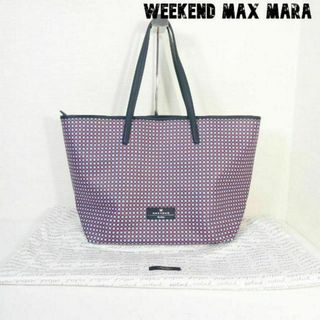 Weekend Max Mara - 極美品 ウィークエンドマックスマーラ ドット×魚柄×いかり柄 肩掛けトートバッグ