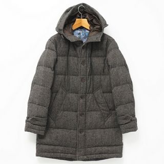 ポールスミス(Paul Smith)の■美品■PS Paul Smith ポールスミス ダウンコート アウター メンズ サイズM ツイード グレー ブランド古着【中古】20240111/GP1145(ステンカラーコート)