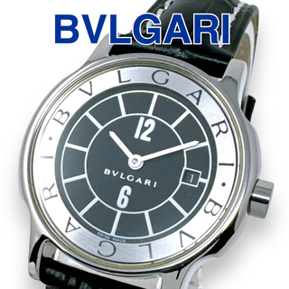 ブルガリ(BVLGARI)のブルガリ ソロテンポ ST29S クオーツ 革ベルト ブラック レディース 時計(腕時計)