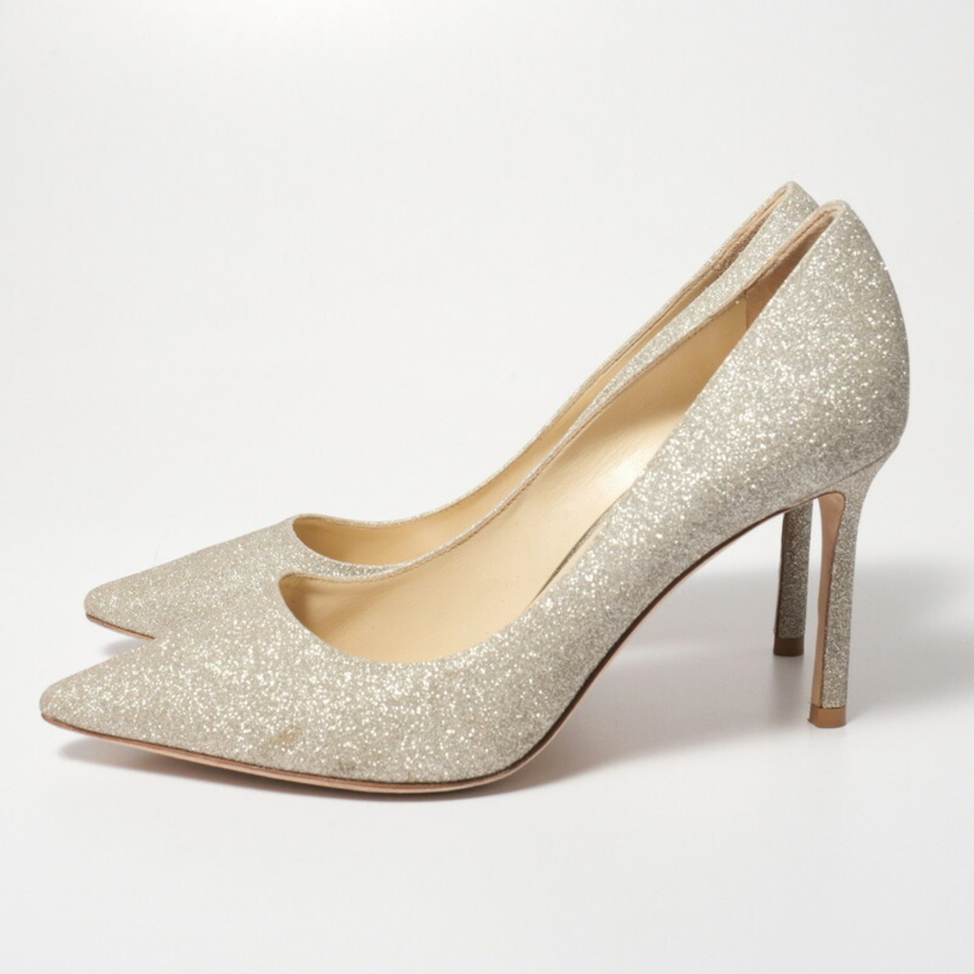 美品JIMMY CHOO ジミーチュウ グリッター ラメ パンプス|靴 美品JIMMY CHOO ジミーチュウ グリッター ラメ パンプス|靴