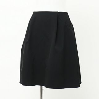 フォクシー(FOXEY)の■美品■FOXEY NEW YORK フォクシー 《イリプスフレアー/36424》 フレアスカート ミニスカート サイズ38 ブラック ブランド古着【中古】20231226/GP0333(その他)