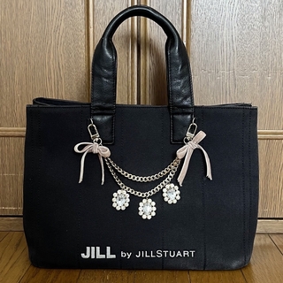 JILL by JILLSTUART - ジルバイジルスチュアート ジュエルリボントートバッグ 大 ブラック