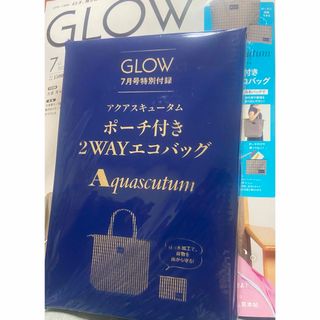 GLOW7月号付録ポーチ付きショルダーバッグ