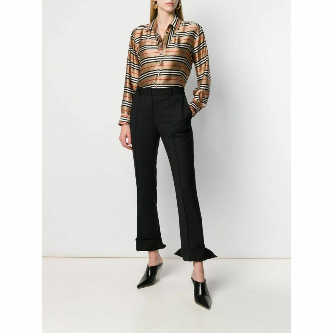 BURBERRY - 新品 正規19AW BURBERRY レイヤード シルク シャツ BURBERRY - 新品 正規19AW BURBERRY レイヤード シルク シャツ