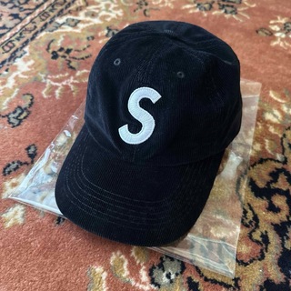 【希少】Supreme S Logo cap コーデュロイ シュプリーム 黒