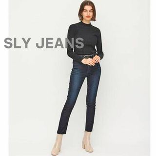 スライ(SLY)のSLY JEANS　スライ　ジーンズ　デニム　パンツ　濃紺　スキニー　美脚(デニム/ジーンズ)