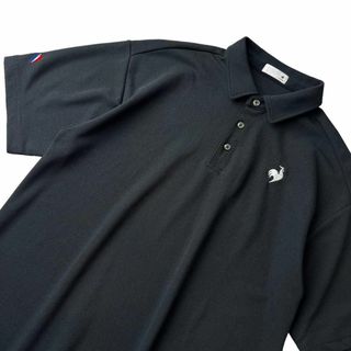 ルコックスポルティフ(le coq sportif)の新作 ルコック ゴルフ 吸汗速乾 半袖 ポロシャツ メンズ O (XL) 黒(ウエア)