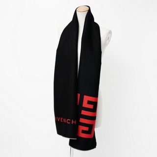 ジバンシィ(GIVENCHY)の■美品■GIVENCHY ジバンシィ マフラー《35cm×180cm》シルク混 4G ロゴ バイカラー ユニセックス メンズ レディース イタリア製 ブランド古着【中古】20231201/GO8289(マフラー)