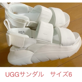 UGG - UGG サンダル 6 23cm ホワイト