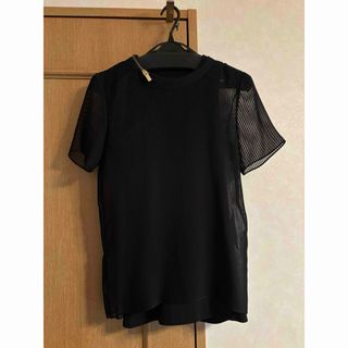 サカイ(sacai)の美品！サカイ　半袖カットソー　２枚組　黒サイズ1(カットソー(半袖/袖なし))