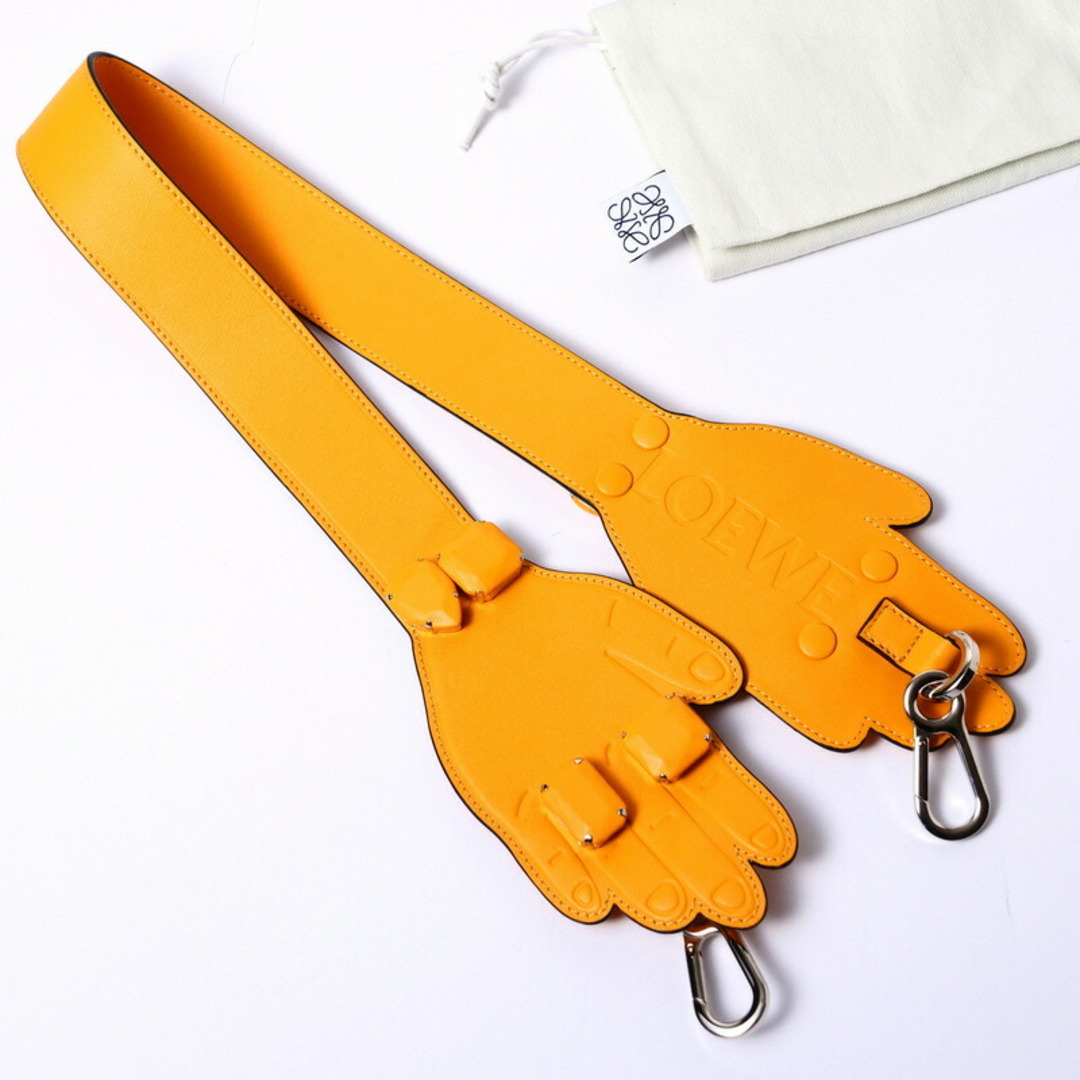 LOEWE - ■美品■LOEWE ロエベ レザーストラップ ハンドモチーフ マンダリン ショルダーストラップ スペイン製 ブランド古着【中古】20231201/GO8381