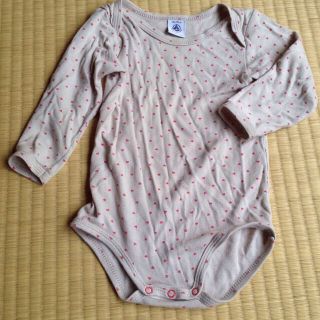 プチバトー(PETIT BATEAU)のプチバトー 長袖インナー(ロンパース)