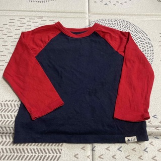 GAP - GAP ギャップ　ロンT ラグランTシャツ　長袖　100cm 紺色×赤