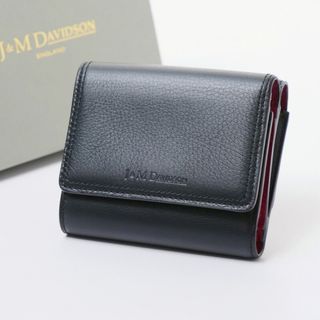 J&M DAVIDSON - ■未使用品■J&M DAVIDSON ジェイアンドエムデヴィッドソン ≪FOLDING WALLET/10263N≫ 三つ折り財布 ウォレット ミニ財布 レディース レザー ブラック 20231103/GO6970