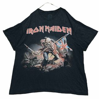 ミュージックティー(MUSIC TEE)のアイアンメイデン 半袖バンドTシャツ バンT ロックT 夏物古着 d81①(Tシャツ/カットソー(半袖/袖なし))