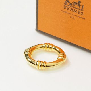 エルメス(Hermes)の■美品■HERMES エルメス スカーフリング ゴールドカラー スカーフ留め 小物 フランス製 アクセサリー ブランド古着【中古】20231002/GO3497(バンダナ/スカーフ)