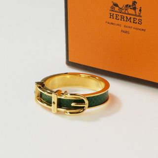 エルメス(Hermes)の■美品■HERMES エルメス スカーフリング ベルトモチーフ ゴールドカラー スカーフ留め 小物 アクセサリー ブランド古着【中古】20231002/GO3498(バンダナ/スカーフ)