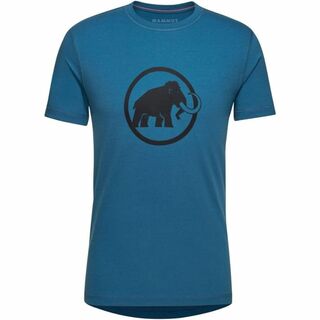 マムート コア Tシャツ メン クラシック　青　ブルー　MAMMUT　登山(Tシャツ/カットソー(半袖/袖なし))