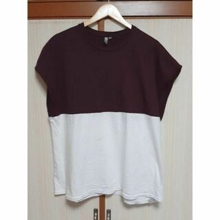 Asos スーパーオーバーサイズ２トーンTシャツ(Tシャツ/カットソー(半袖/袖なし))