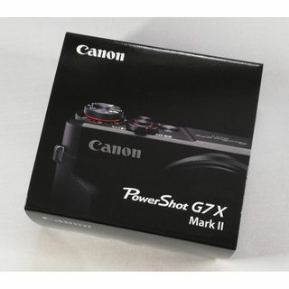 キヤノン(Canon)の新品 キヤノン G7X Mark II ブラック 1年保証 大手量販店購入(コンパクトデジタルカメラ)