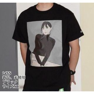 ワンエルディーケーセレクト(1LDK SELECT)の24SS ON AIR KYNE ADAPTATION Tee BLACK XL(Tシャツ/カットソー(半袖/袖なし))