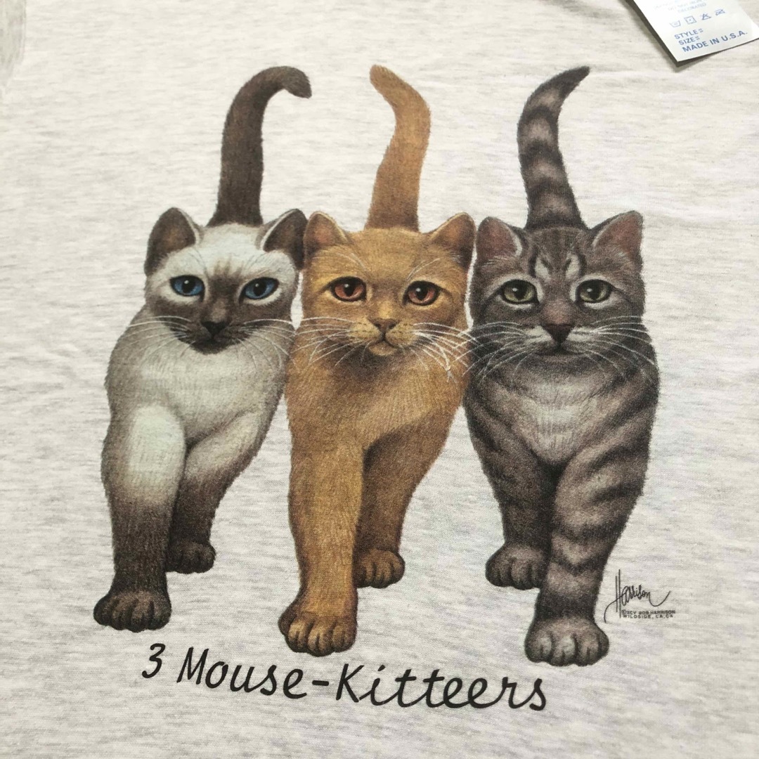 deadstock usa製 90s アニマルプリント 猫 Tシャツ ビンテージ deadstock usa製 90s アニマルプリント 猫 Tシャツ ビンテージ