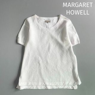 MARGARET HOWELL - MARGARET HOWELL リネン Tシャツ 白