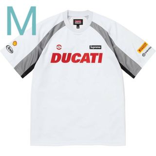 シュプリーム(Supreme)のSupreme Ducati Soccer Jersey white(Tシャツ/カットソー(半袖/袖なし))