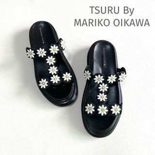 ツルバイマリコオイカワ(TSURU by Mariko Oikawa)のTSURU by MARIKO OIKAWA フラワーサンダル Elemi 39(サンダル)