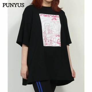 プニュズ(PUNYUS)のPUNYUS　プニュズ　FUGUコミックTシャツ　黒　サイズ1(Tシャツ(半袖/袖なし))