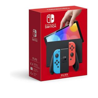 ニンテンドースイッチ(Nintendo Switch)のNintendo Switch（有機ELモデル）ネオンブルー/ネオンレッド(家庭用ゲーム機本体)