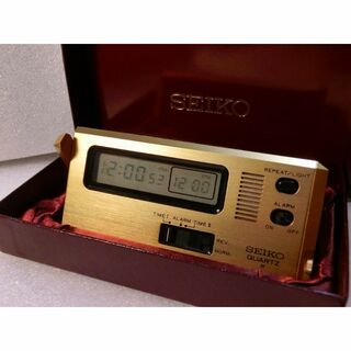 セイコー(SEIKO)の稼働OK 美品　時計　ポケットアラーム　希少　ゴールド　セイコー　昭和　レトロ㊱(その他)