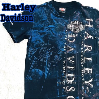 ハーレーダビッドソン(Harley Davidson)の【激レア】 ハーレーダビッドソン ヴィンテージ　Tシャツ　両面プリント(Tシャツ/カットソー(半袖/袖なし))