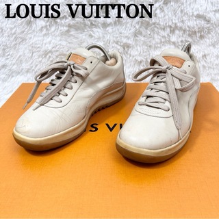 ルイヴィトン(LOUIS VUITTON)のLOUIS VUITTONルイ ヴィトン レザー スニーカー  38(スニーカー)