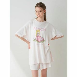 ジェラートピケ(gelato pique)の[ジェラート ピケ]　ピーチコレクション プリントTシャツ＆ショートパンツ(ルームウェア)