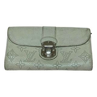 ルイヴィトン(LOUIS VUITTON)の◎◎LOUIS VUITTON ルイヴィトン マヒナ ポルトフォイユ・イリス M58134 使用感・ダメージ多 M58134 ホワイト(財布)