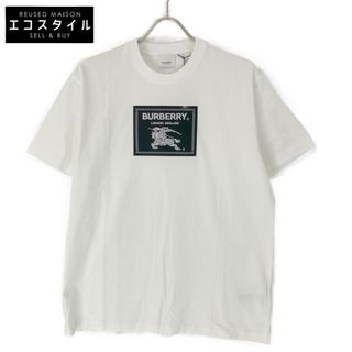 バーバリー(BURBERRY)のバーバリー ホワイト 8064397 ROUNDWOOD EKDアップリケ オーバーサイズTシャツ XS(その他)