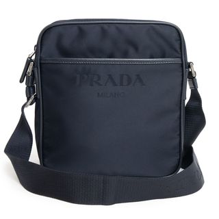 プラダ(PRADA)のプラダ 三角ロゴ プレート クロスボディ ショルダーバッグ 斜め掛け TESSUTO SAFFIANO ナイロン レザー ネイビー 紺 シルバー金具 2VH143 PRADA（新品・未使用品）(ショルダーバッグ)