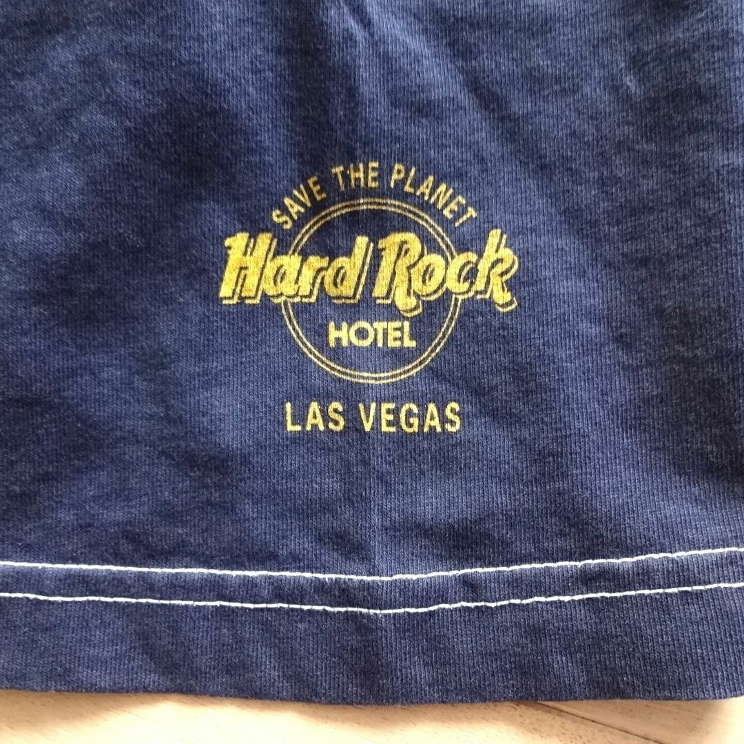 VINTAGE - 希少 MADE IN USA ハードロックホテル Tシャツ 紺黄 VINTAGE - 希少 MADE IN USA ハードロックホテル Tシャツ 紺黄