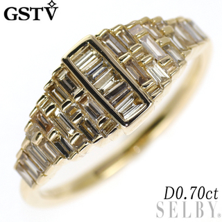 GSTV K18YG ダイヤモンド リング 0.70ct(リング(指輪))