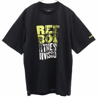 リーボック(Reebok)の未使用 リーボック プリント 半袖 トレーニングウェア S ブラック系 Reebok Tシャツ メンズ(トレーニング用品)