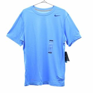 ナイキ(NIKE)の未使用 ナイキ 総柄 半袖 ウォームアップ トレーニングウェア S ブルー NIKE Tシャツ メンズ(トレーニング用品)