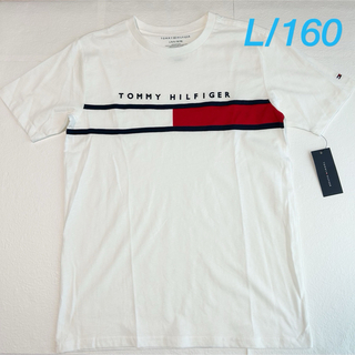 トミーヒルフィガー(TOMMY HILFIGER)のトミーヒルフィガー 半袖Tシャツ ホワイト L/160(Tシャツ/カットソー)
