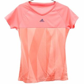 アディダス(adidas)のアディダス 半袖 ウォームアップ トレーニングウェア S ピンク adidas Tシャツ レディース(トレーニング用品)